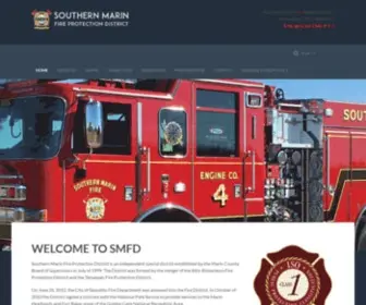 SMFD.org(Southern Marin Fire Protection District) Screenshot