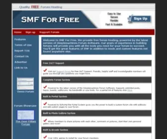 SMfforfree3.com(Create a Forum) Screenshot