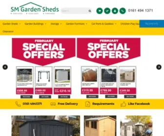 Smgardensheds.com(Garden Sheds) Screenshot