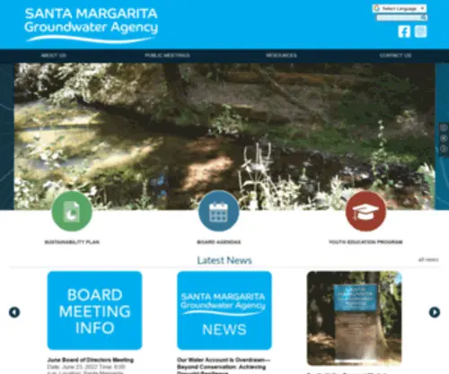 SMgwa.org(Santa Margarita Groundwater Agency) Screenshot