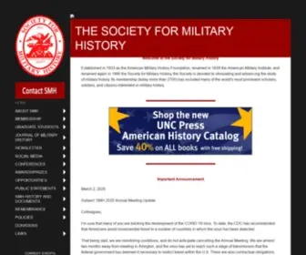 SMH-HQ.org(The Society for Military History) Screenshot