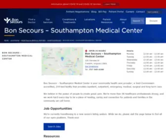 SMHfranklin.com(Southampton Memorial Hospital) Screenshot