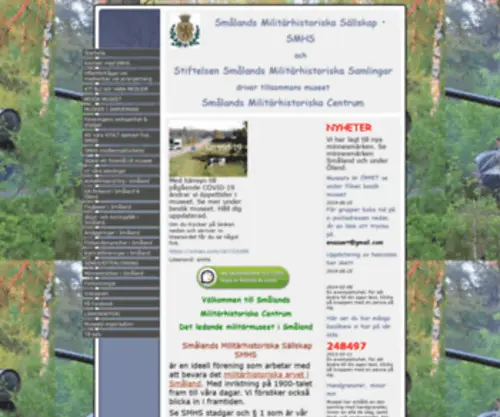 SMHS.eu(Smålands Militärhistoriska Sällskap) Screenshot
