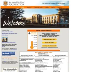 SMHSF.org(San Mateo High School Foundation) Screenshot