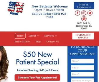 Smile-ON-Us.com(Dentist Hollywood FL) Screenshot