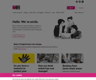 Smile.co.uk(Smile Digital Banking) Screenshot