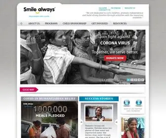 Smilealways.org(Smile always Foundation) Screenshot