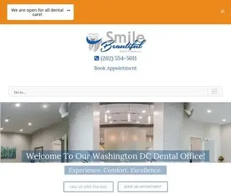 Smilebeautifuldental.com(Family & Cosmetic Dentist Washington DC) Screenshot