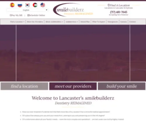 Smilebuilderz.com(Dentistry in Lancaster & Ephrata) Screenshot