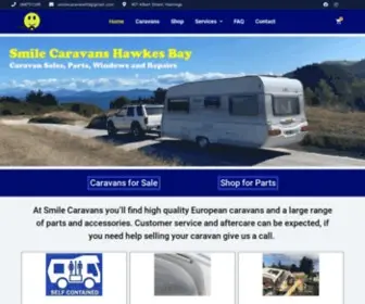 Smilecaravans.co.nz(Caravans, Parts, Windows and Repairs) Screenshot