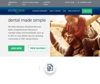 Smilecaresavingsplan.com(Dental Membership Plan) Screenshot