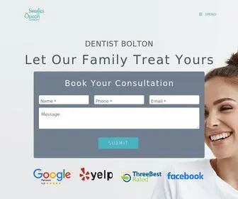 Smiledentistry.ca(Dentist Bolton) Screenshot