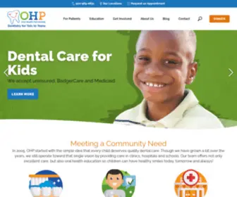 Smilegb.org(Oral Health Partnership Home) Screenshot