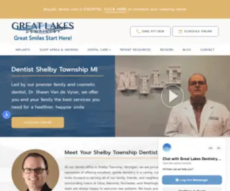 Smileinmichigan.com(Shelby Township MI Dentist) Screenshot