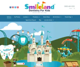 Smilelanddental.com(Bakersfield Dentistry For Kids) Screenshot