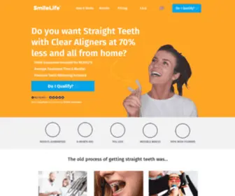 Smilelife.co.uk(Get Straight Teeth With Clear Aligners In Just 6 months With SmileLife™) Screenshot