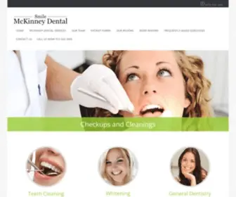 Smilemckinney.com(Smile Mckinney Dental) Screenshot