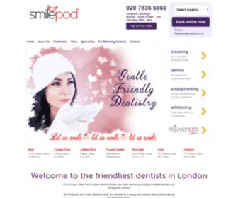 Smilepod.co.uk(Smilepod London) Screenshot