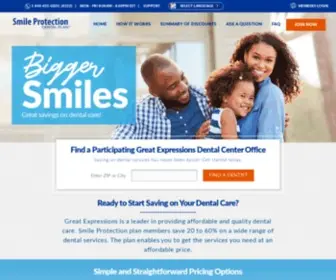 Smileprotectiondentalplan.com(Smile Protection Plan) Screenshot