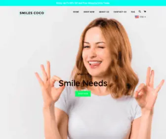 Smilescoco.com(Teeth Whitening Products) Screenshot