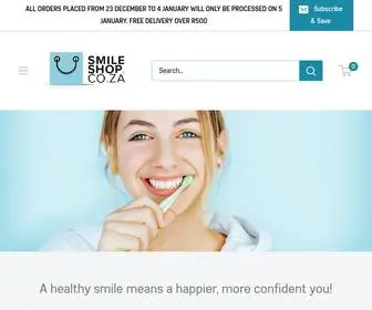 Smileshop.co.za(South Africa’s first online store for premium dental products) Screenshot