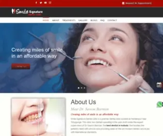 Smilesignaturekolkata.com(Smile Signature Dental Clinic) Screenshot