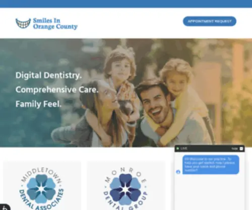 Smilesinorangecounty.com(Middletown, Monroe, Newburgh, Pine Bush, Poughkeepsie Dentist) Screenshot