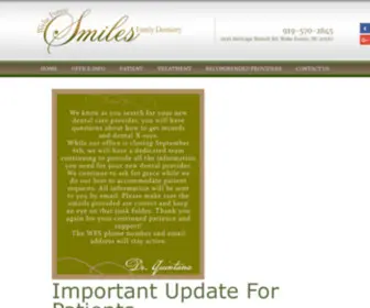 Smilesofwakeforest.com(Wake Forest Smiles Family Dentistry) Screenshot