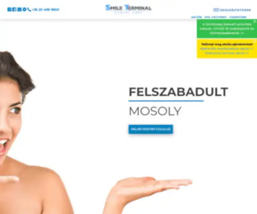 Smileterminal.hu(Általános és esztétikai fogászat Budapesten) Screenshot