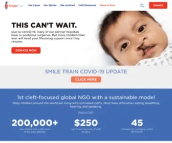 Smiletrain.com(Smile Train) Screenshot