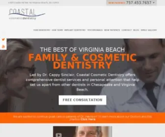 Smilevabeach.com(Cosmetic Dentist in Virginia Beach VA) Screenshot