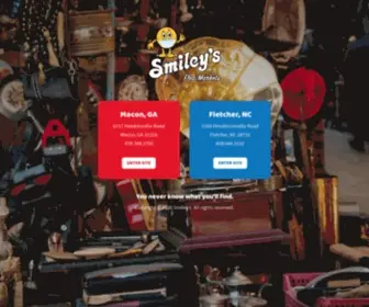 Smileysfleamarkets.com(Flea Market & Antique Malls) Screenshot