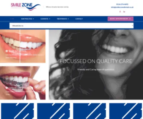 Smilezonedental.co.uk(Smile Zone Dental Practice Leicester) Screenshot