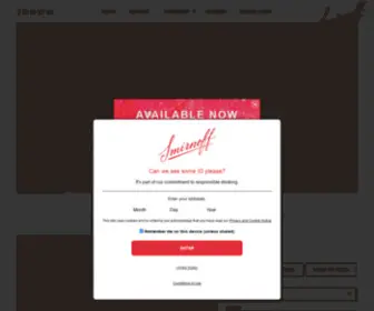 Smirnoffice.com(Smirnoff Vodka) Screenshot