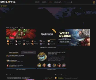 Smitefire.com(Smite Builds & Guides for Gods and General Strategy) Screenshot