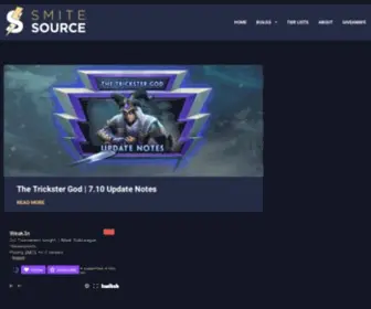 Smitesource.com(Home) Screenshot