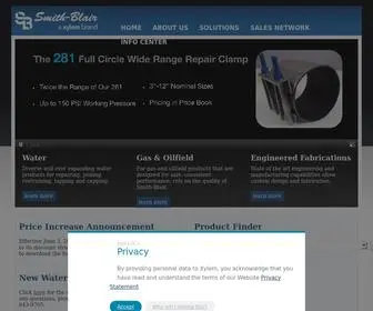 Smith-Blair.com(Leading Manufacturer of Pipe Repair Solutions) Screenshot