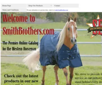 Smithbrothers.com(Smith Brothers Western Horse Tack) Screenshot