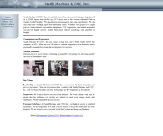 Smithcnc.com(Smith Machine & CNC) Screenshot