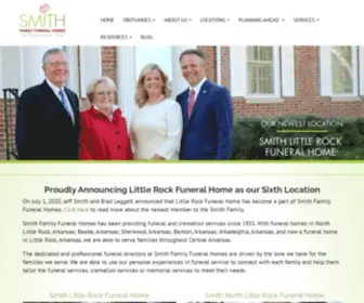 Smithfamilycares.com(Central Arkansas Funeral Home) Screenshot