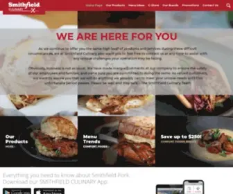 Smithfieldfoodservice.com(Wholesale Pork and Meat Product Distributor) Screenshot