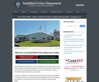 Smithfieldpd.com(Smithfield Police Department) Screenshot