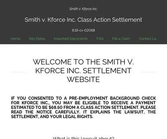 Smithkforceclassaction.com(Kforce Inc) Screenshot