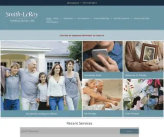 Smithleroy.com(Smith-LeRoy Funeral Home) Screenshot