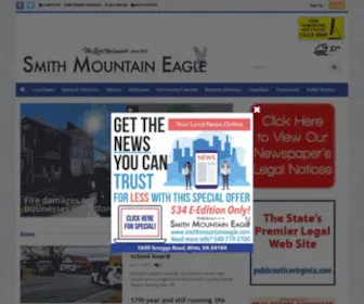 Smithmountaineagle.com(Serving the Beautiful Smith Mountain Lake Area) Screenshot