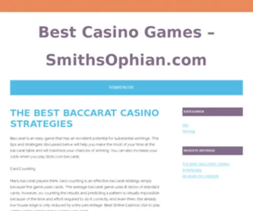 Smithsophian.com(Home base) Screenshot