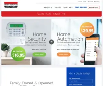 Smiththompson.com(Smith Thompson Home Security) Screenshot