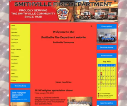 Smithvillefire.com(Smithville Fire Department) Screenshot