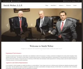 Smithweber.com(Smith Weber Law Firm) Screenshot