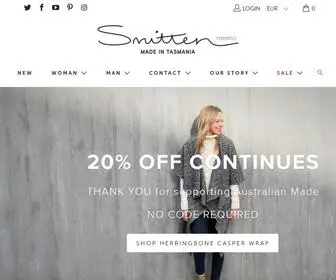 Smittenmerino.com(Australian Merino Wool Clothing) Screenshot